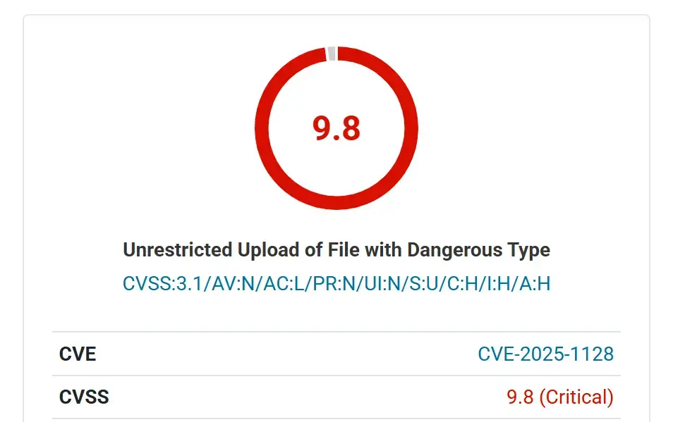 CVE-2025-1128：Everest Forms 插件使超 10 万个 WordPress 网站面临被完全控制的风险