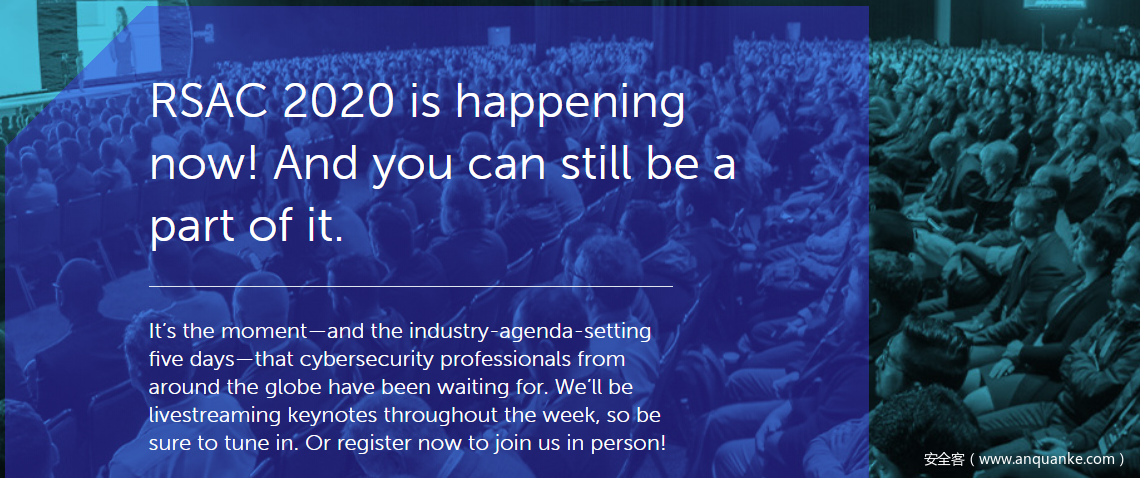 RSAC2020直播活动预告+中英文字幕版RSAC2020 沙盒冠军比赛现场演讲及评委问答首发