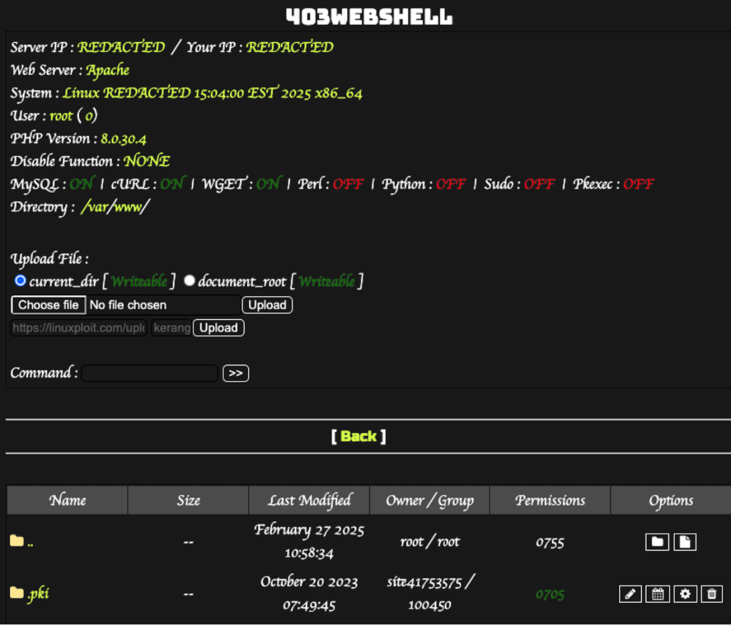 WordPress malware in the mu-plugins directory