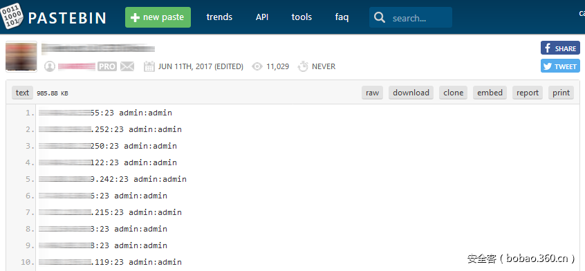 Pastebin list