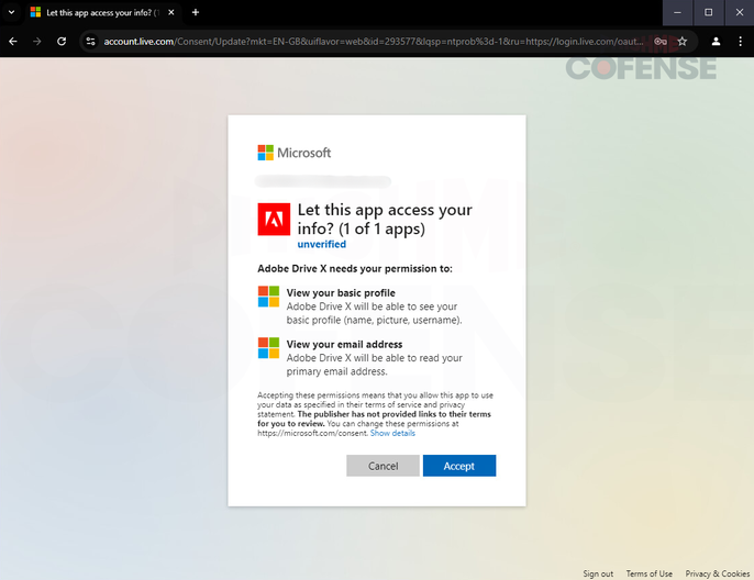 警惕！恶意 “Adobe Drive X” 借微软页面行网络钓鱼，骗取用户凭证