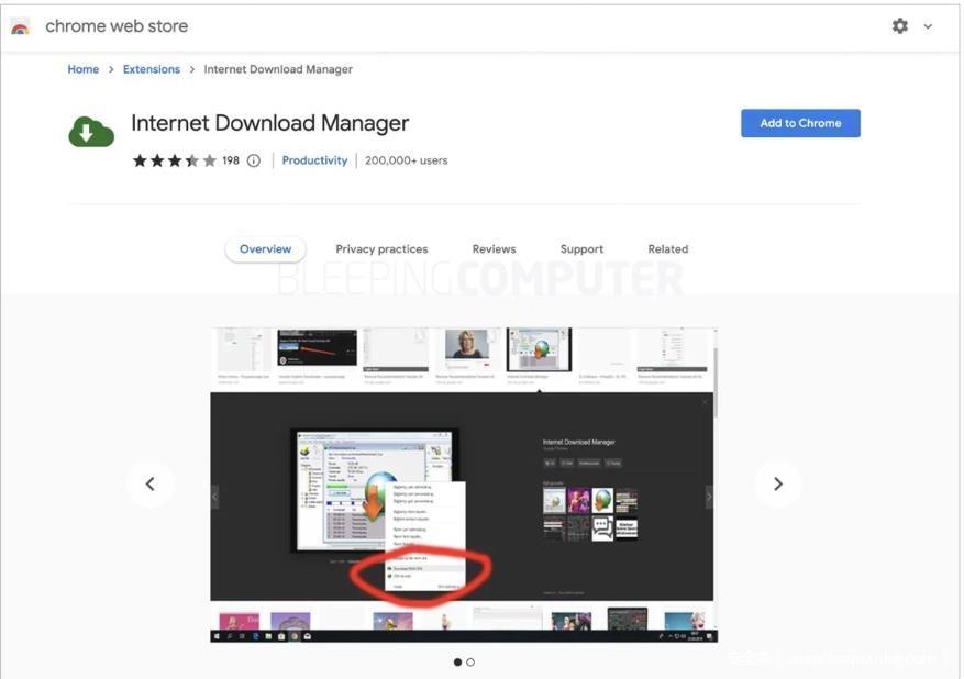 Internet下载管理器？假Chrome插件被安装200000次