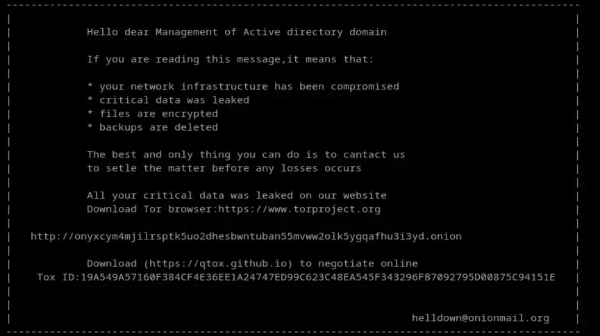 Sekoia 的威胁检测与研究（TDR）团队发现 Helldown 勒索软件出现了 Linux 变种