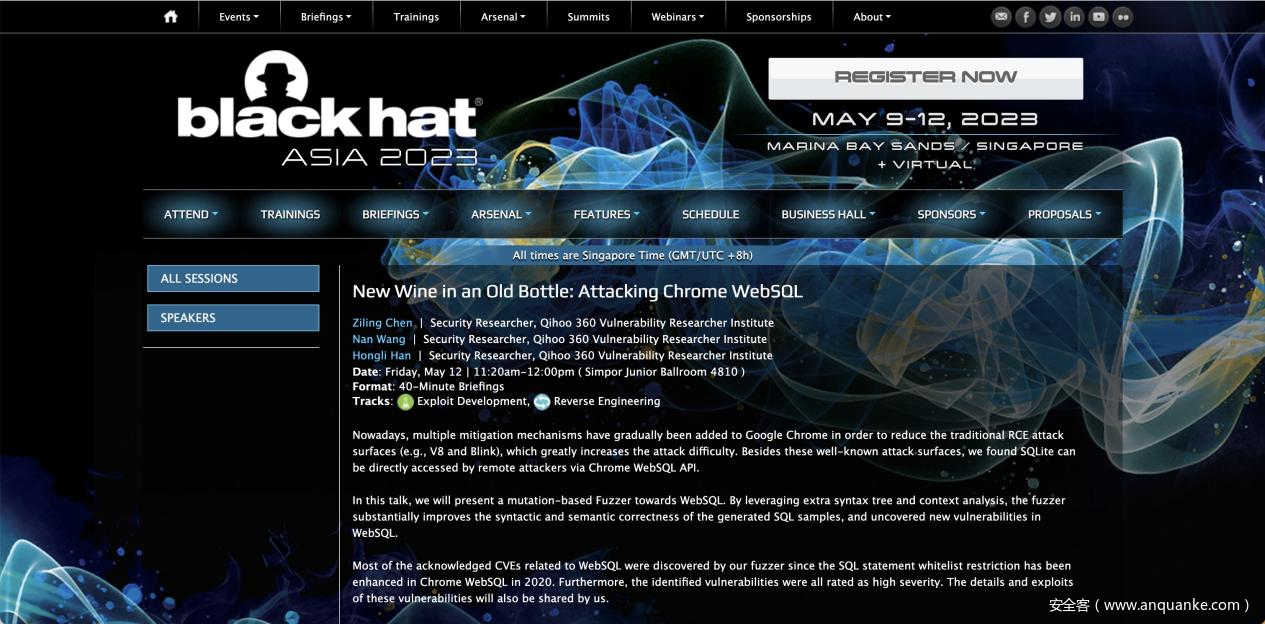 亮相Black Hat Asia 2023，360公开发布重磅漏洞研究成果