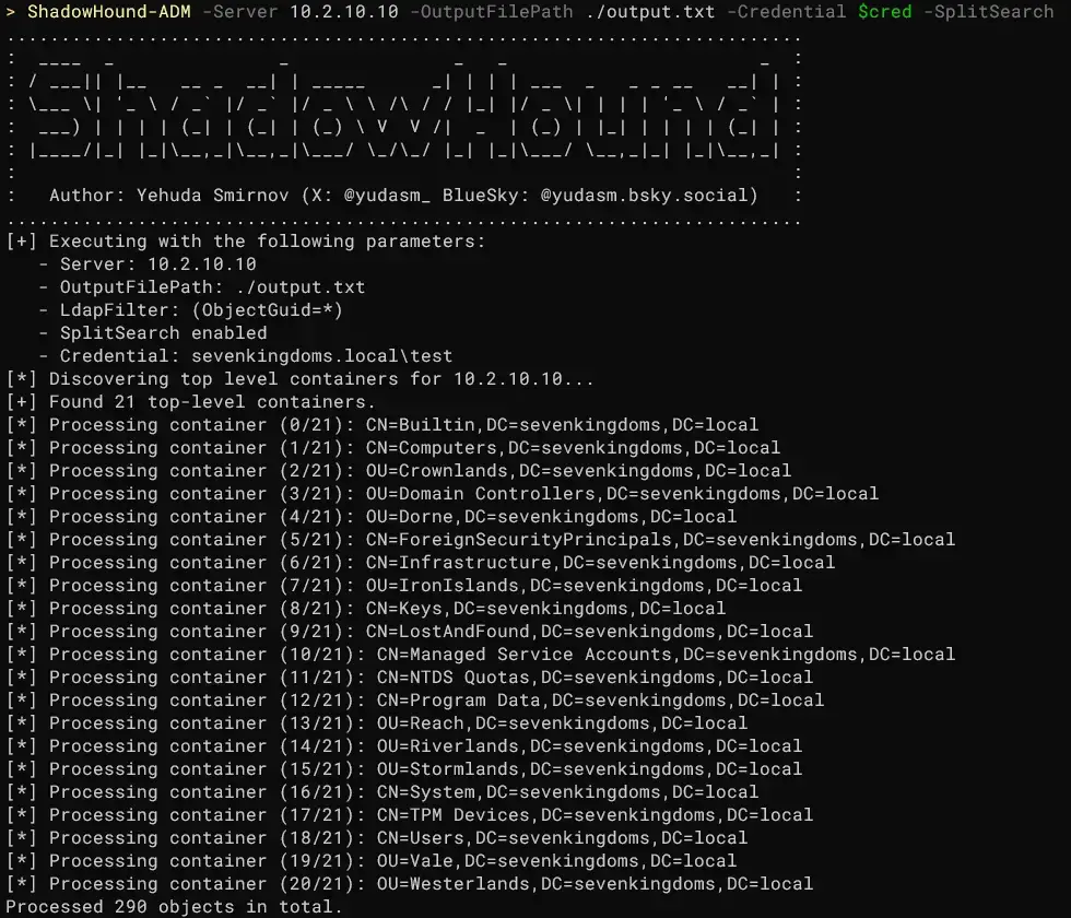 ShadowHound：使用隐蔽高效的摄取器增强 Active Directory 侦察
